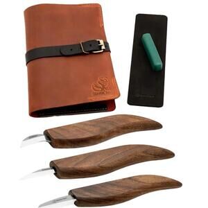 BeaverCraft Wood Carving Knife Set Deluxe S15X Wood Carving Kit - New / Open Box